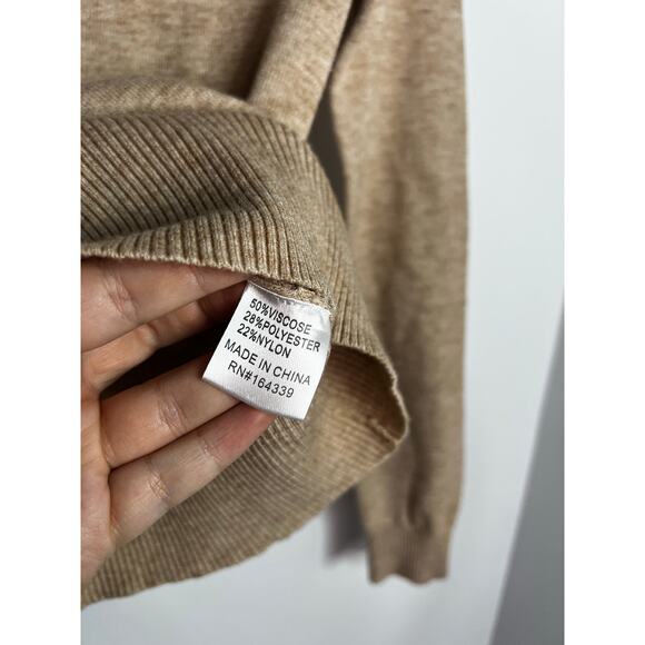 Petal & Pup Peter Long Sleeve Knit Top in Taupe Size S/M  NWT - Picture 4 of 8